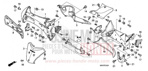 MAIN PIPE COVER/ LEG SHIELD (2) ANF1257 de 2007
